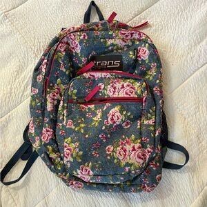 Floral Backpack. Trans by jansport.